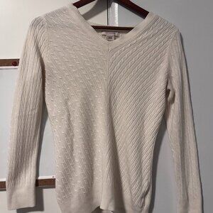 Covington Cream Acrylic Knit Sweater Women’s Medium